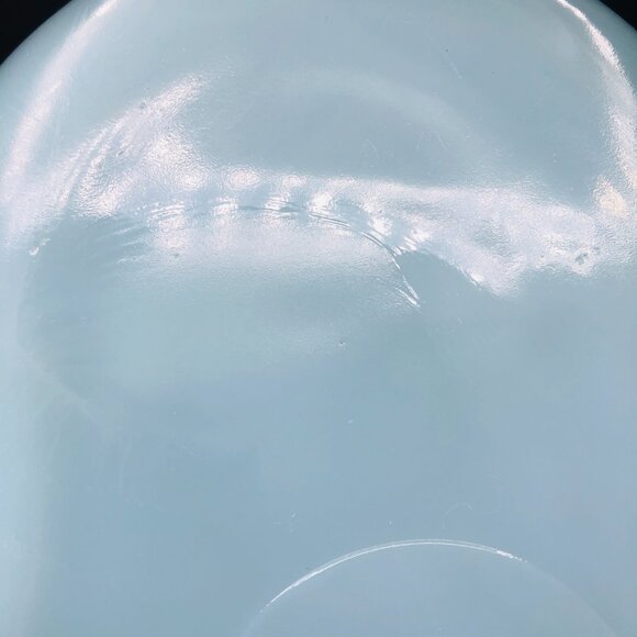 Vintage FIRE KING Delphite Blue Milk Glass Relish Divided Dish Serveware - Picture 8 of 12